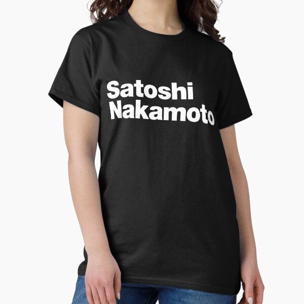 Artikel-Vorschau von Satoshi Nakamoto (weiß), designt und verkauft von dudethecreator.