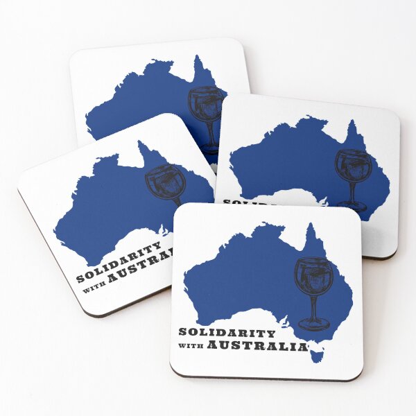 Item preview, SOLIDARITY WITH AUSTRALIA WINE MAP AND SUPPORT OF FREEDOM AND HUMAN RIGHTS designed and sold by thebaronart.