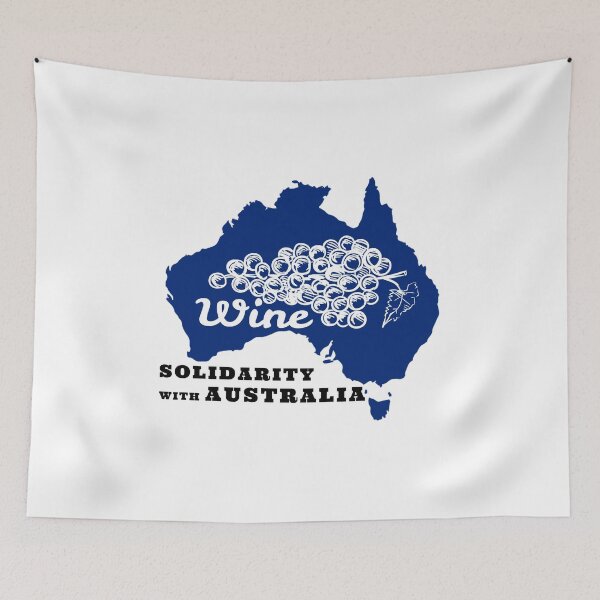 Item preview, SOLIDARITY WITH AUSTRALIA WINE AND SUPPORT OF FREEDOM AND HUMAN RIGHTS designed and sold by thebaronart.