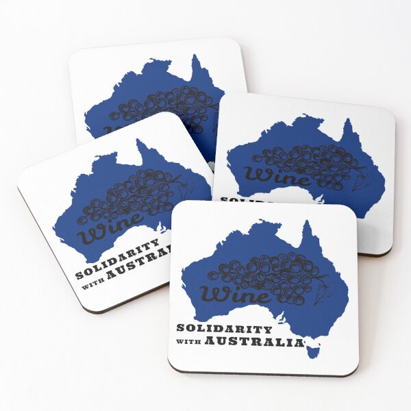 Item preview, SOLIDARITY WITH AUSTRALIA WINE AND SUPPORT OF FREEDOM AND HUMAN RIGHTS designed and sold by thebaronart.