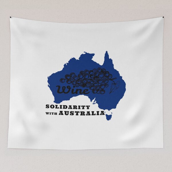 Item preview, SOLIDARITY WITH AUSTRALIA WINE AND SUPPORT OF FREEDOM AND HUMAN RIGHTS designed and sold by thebaronart.