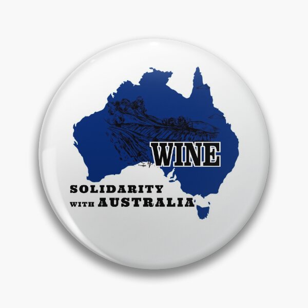 Item preview, SOLIDARITY WITH AUSTRALIA WINE AND SUPPORT OF FREEDOM AND HUMAN RIGHTS designed and sold by thebaronart.