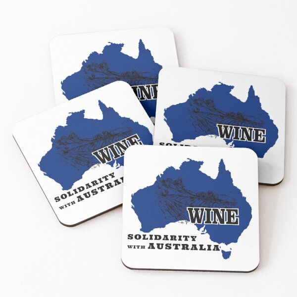 Item preview, SOLIDARITY WITH AUSTRALIA WINE AND SUPPORT OF FREEDOM AND HUMAN RIGHTS designed and sold by thebaronart.