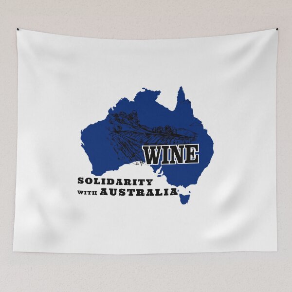 Item preview, SOLIDARITY WITH AUSTRALIA WINE AND SUPPORT OF FREEDOM AND HUMAN RIGHTS designed and sold by thebaronart.