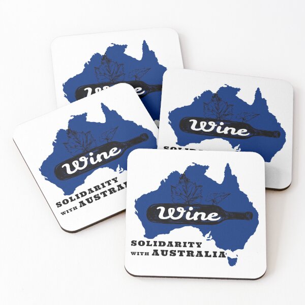 Item preview, SOLIDARITY WITH AUSTRALIA WINE AND SUPPORT OF FREEDOM AND HUMAN RIGHTS designed and sold by thebaronart.