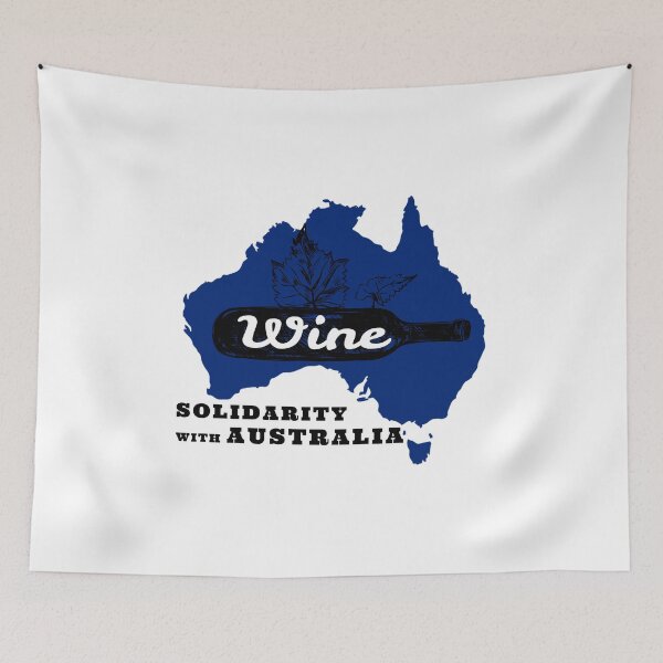 Item preview, SOLIDARITY WITH AUSTRALIA WINE AND SUPPORT OF FREEDOM AND HUMAN RIGHTS designed and sold by thebaronart.