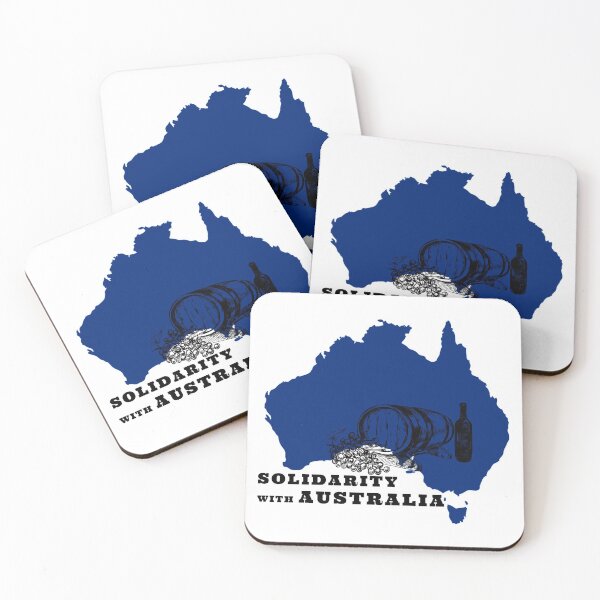 Item preview, SOLIDARITY WITH AUSTRALIA WINE AND SUPPORT OF FREEDOM AND HUMAN RIGHTS designed and sold by thebaronart.