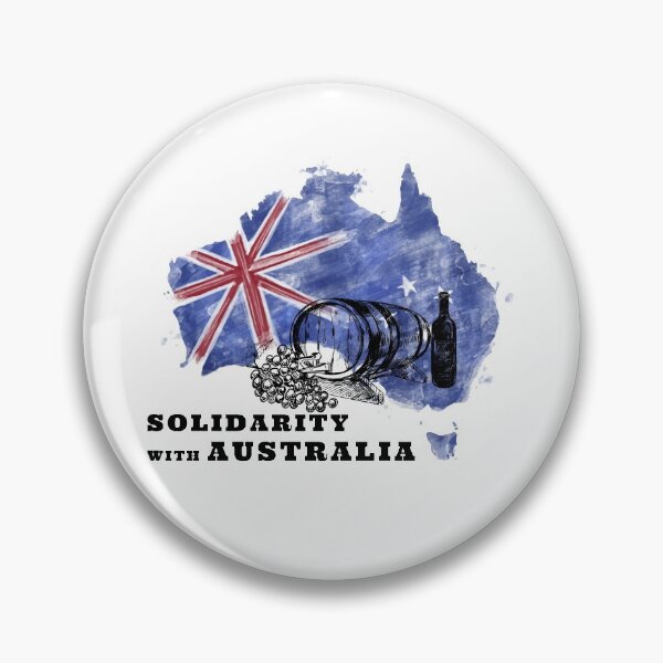 Item preview, SOLIDARITY WITH AUSTRALIA WINE AND SUPPORT OF FREEDOM AND HUMAN RIGHTS designed and sold by thebaronart.