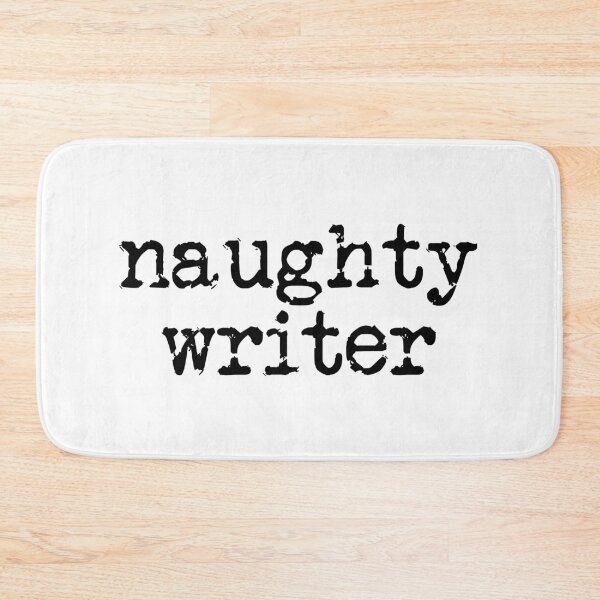 Item preview, naughty writer in black designed and sold by TeaRoseWriter.