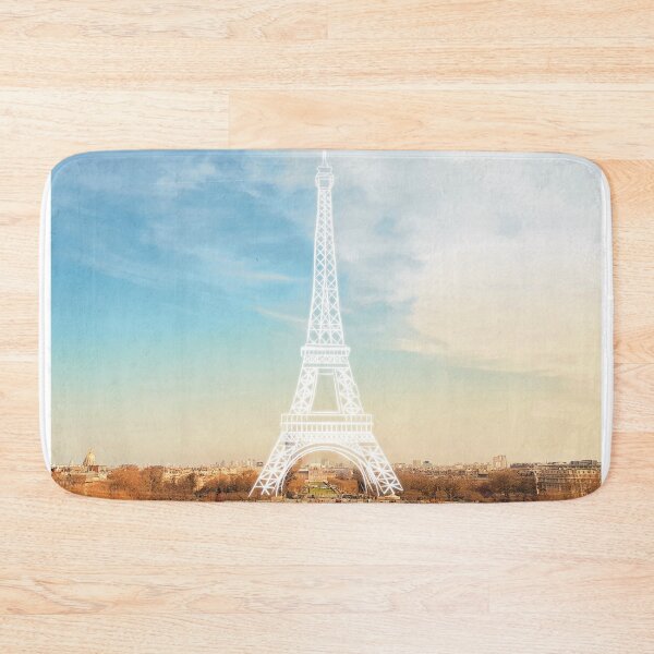 Item preview, Paris Landscape with Minimalist Eiffel Drawing designed and sold by Zetsmo.