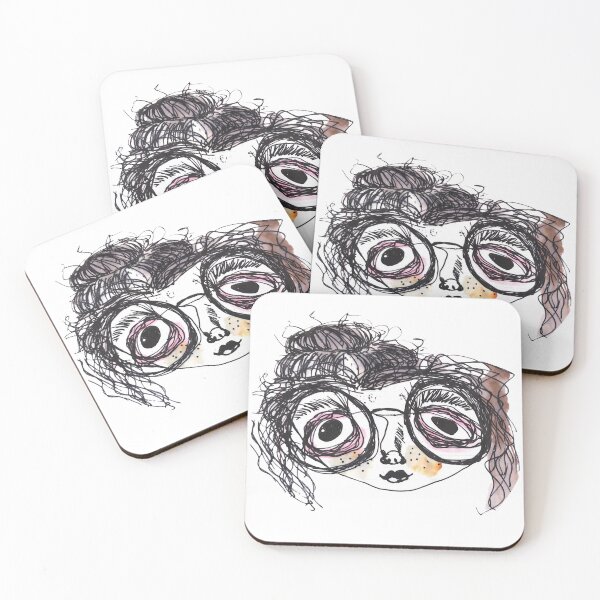 Item preview, Doodle Art lady with messy Bun designed and sold by TeeFuns.