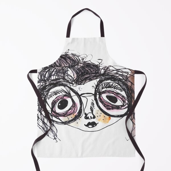Item preview, Doodle Art lady with messy Bun designed and sold by TeeFuns.