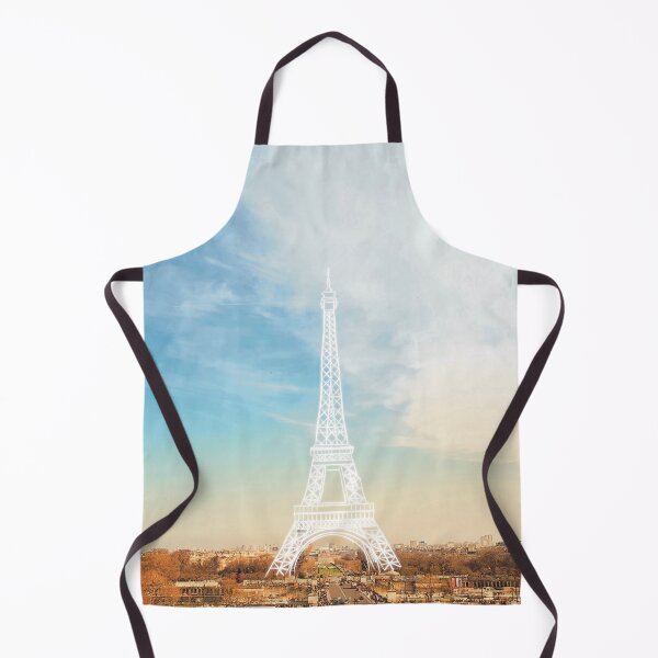 Item preview, Paris Landscape with Minimalist Eiffel Drawing designed and sold by Zetsmo.