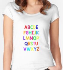 Alphabet fun Women's Fitted Scoop T-Shirt