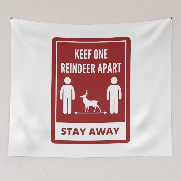 Item preview, Keep One Reindeer Apart ; Funny Gift for Christmas Shirt designed and sold by Rizwandogar.