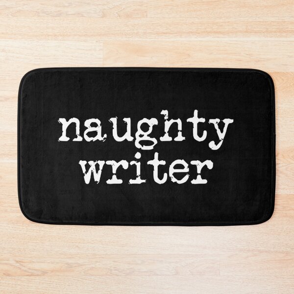 Item preview, naughty writer in white designed and sold by TeaRoseWriter.