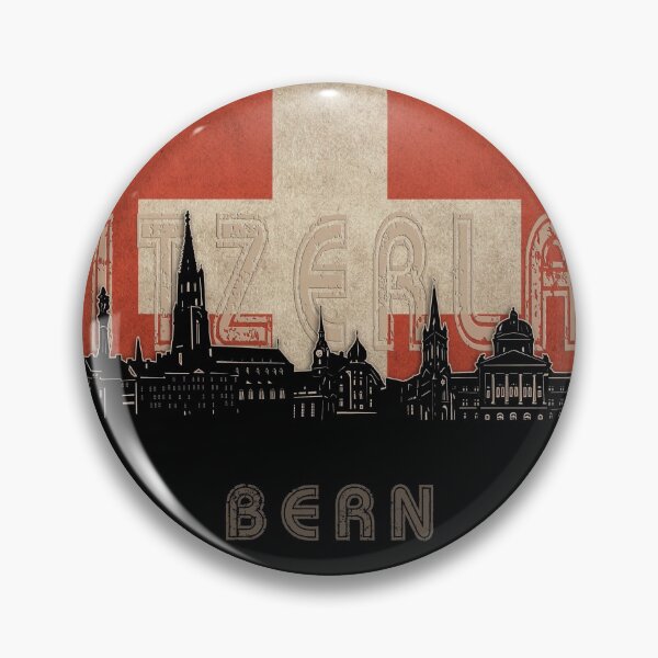 Item preview, bern skyline flag designed and sold by BekimART2.