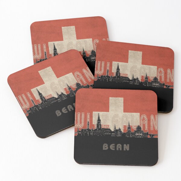 Item preview, bern skyline flag designed and sold by BekimART2.