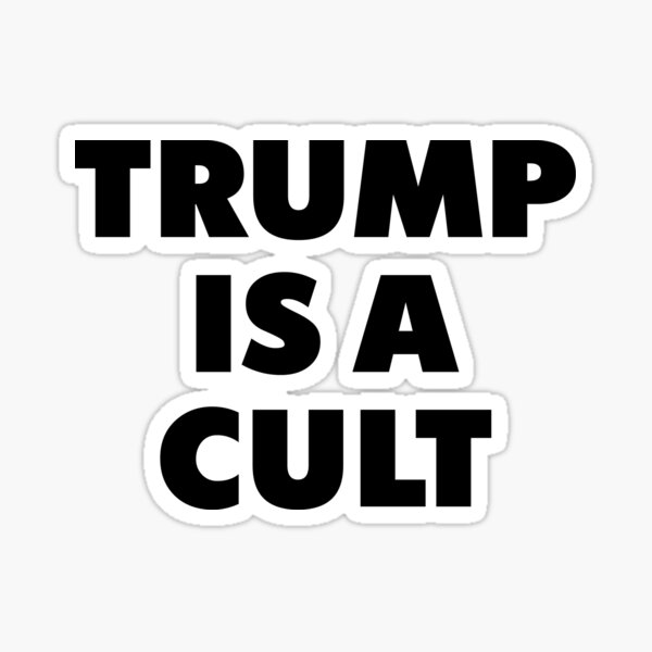 Trump est un culte // chemise drôle Sticker