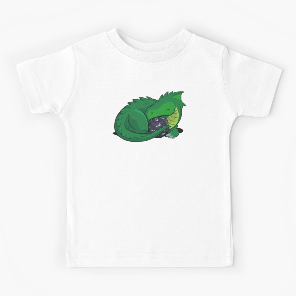 D20 Green Dragon Kids T-Shirt