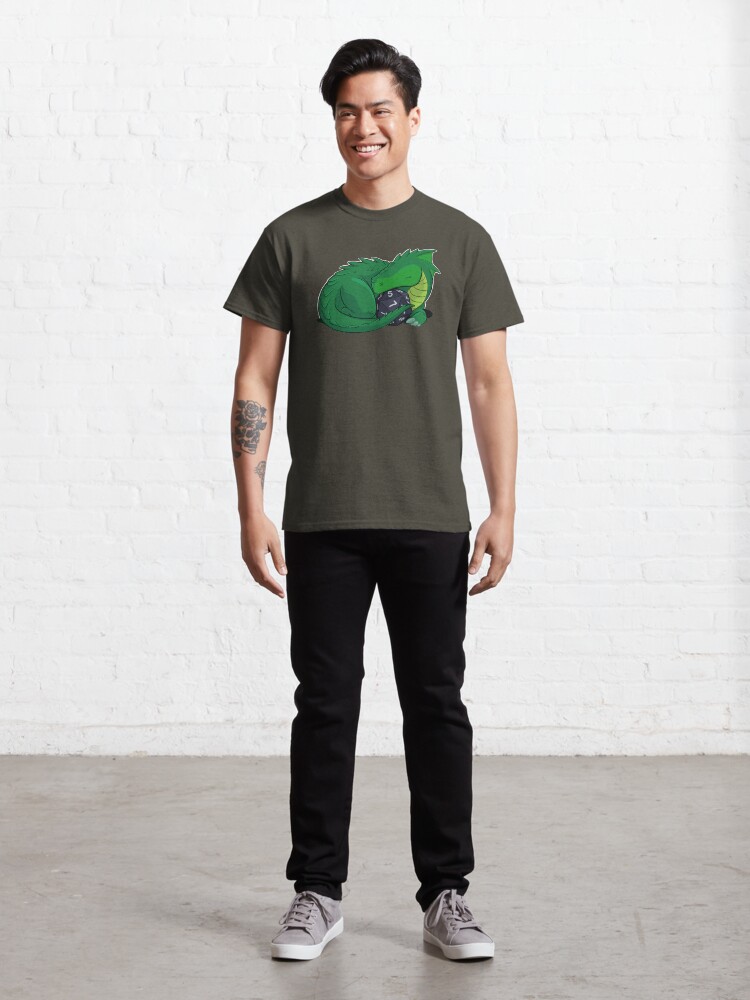 Alternate view of D20 Green Dragon Classic T-Shirt
