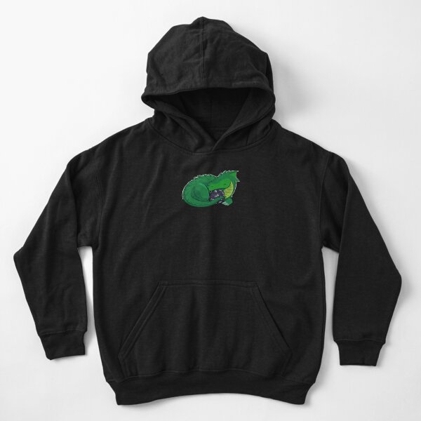 Discover D20 Green Dragon Kid Pullover Hoodie