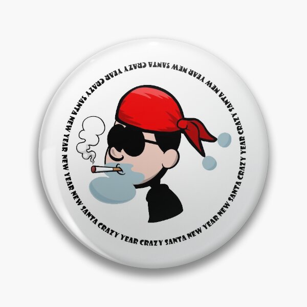 Item preview, Hipster Santa Claus fashion silhouette with cool beard and glasses   designed and sold by Goodboss.