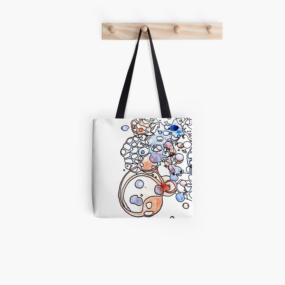 orange and blue bag