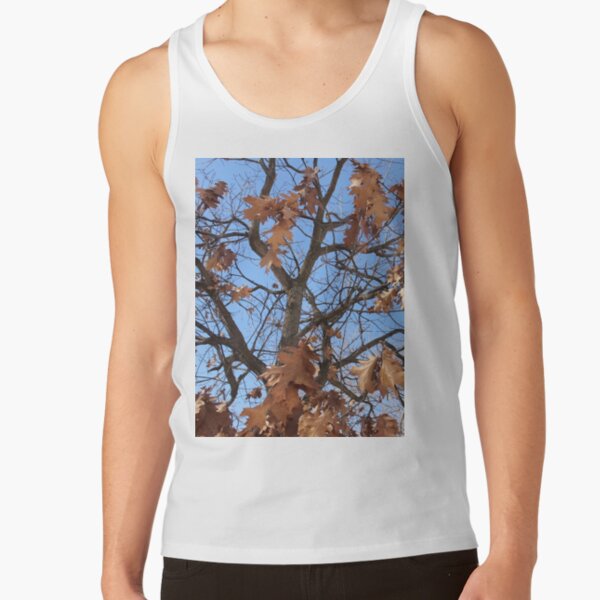 Dry autumn leaves on the tree Tank Top