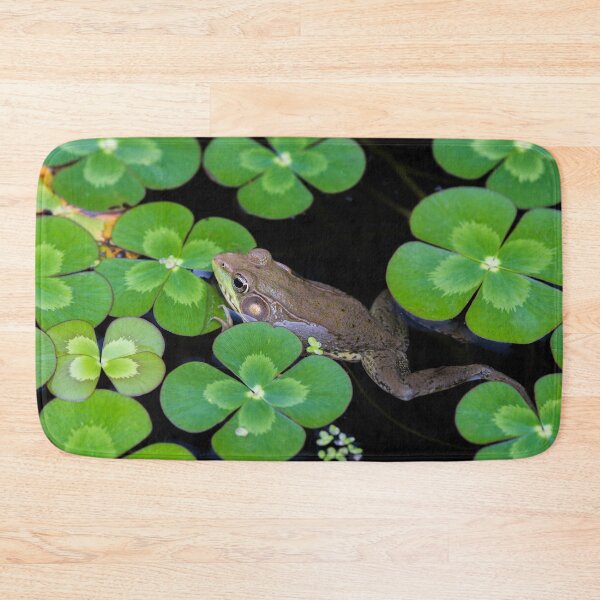Item preview, Green Frog Swimming, Green Leaves designed and sold by ScienceSource.