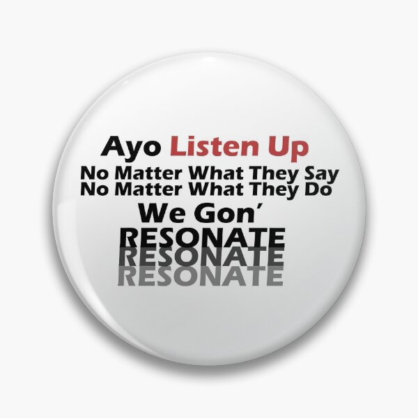 Item preview, "Ayo Listen Up, No Matter What They Say, No Matter What They Do, We Gon' Resonate" Mark Lee 2020 designed and sold by deeriijs.