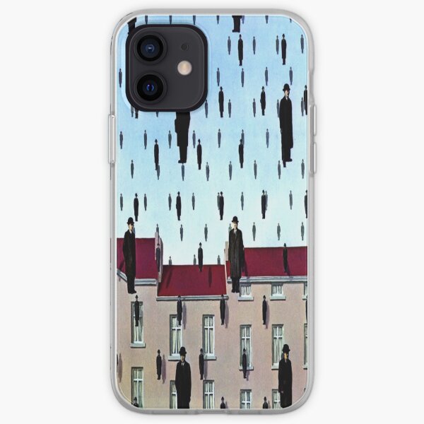 Golconda by René Magritte iPhone Soft Case