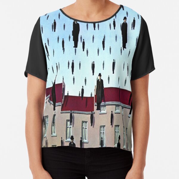 Golconda by René Magritte Chiffon Top