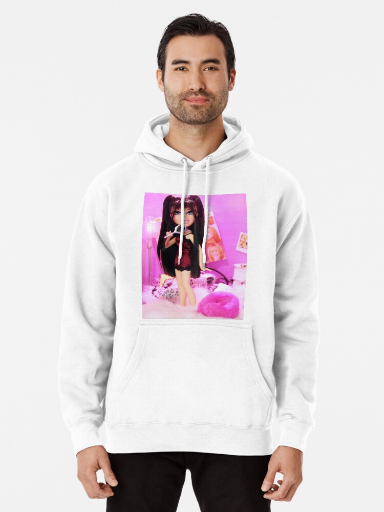 Y2K Bratz Phae Doll Pink Slumber Party Pullover Hoodie