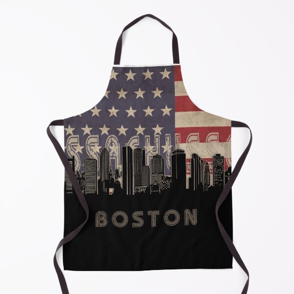Item preview, boston skyline flag designed and sold by BekimART2.