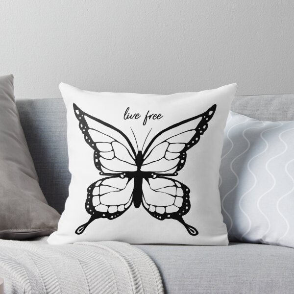 Item preview, "Live free" Inspirational Quote Butterfly Design designed and sold by CoffeeNCream.
