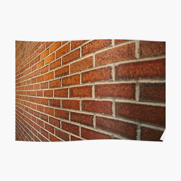 Brick Wall Perspective Poster