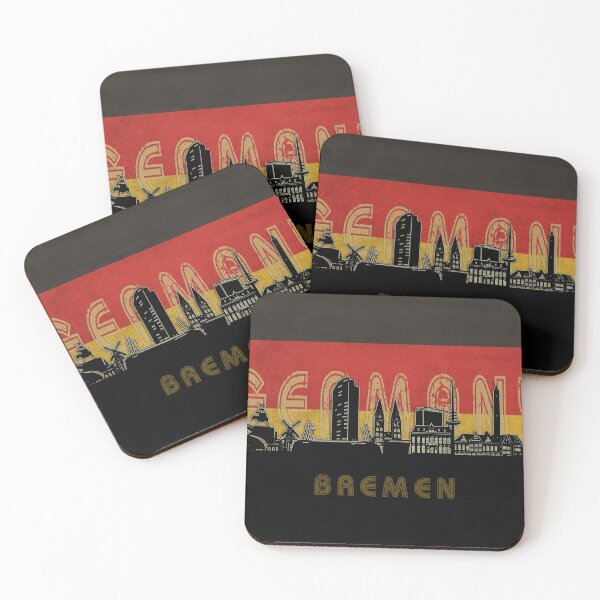 Item preview, bremen skyline flag designed and sold by BekimART2.