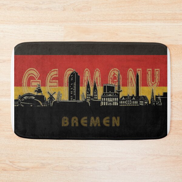Item preview, bremen skyline flag designed and sold by BekimART2.