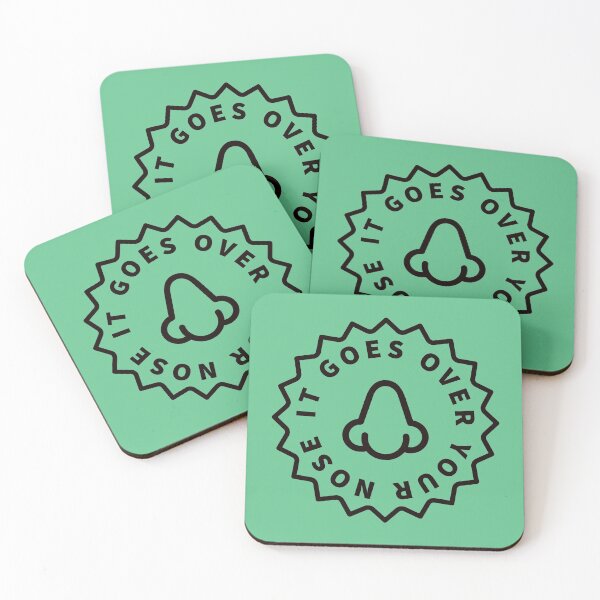 Item preview, It Goes Over Your Nose  designed and sold by Brat-Cat-Shirts.