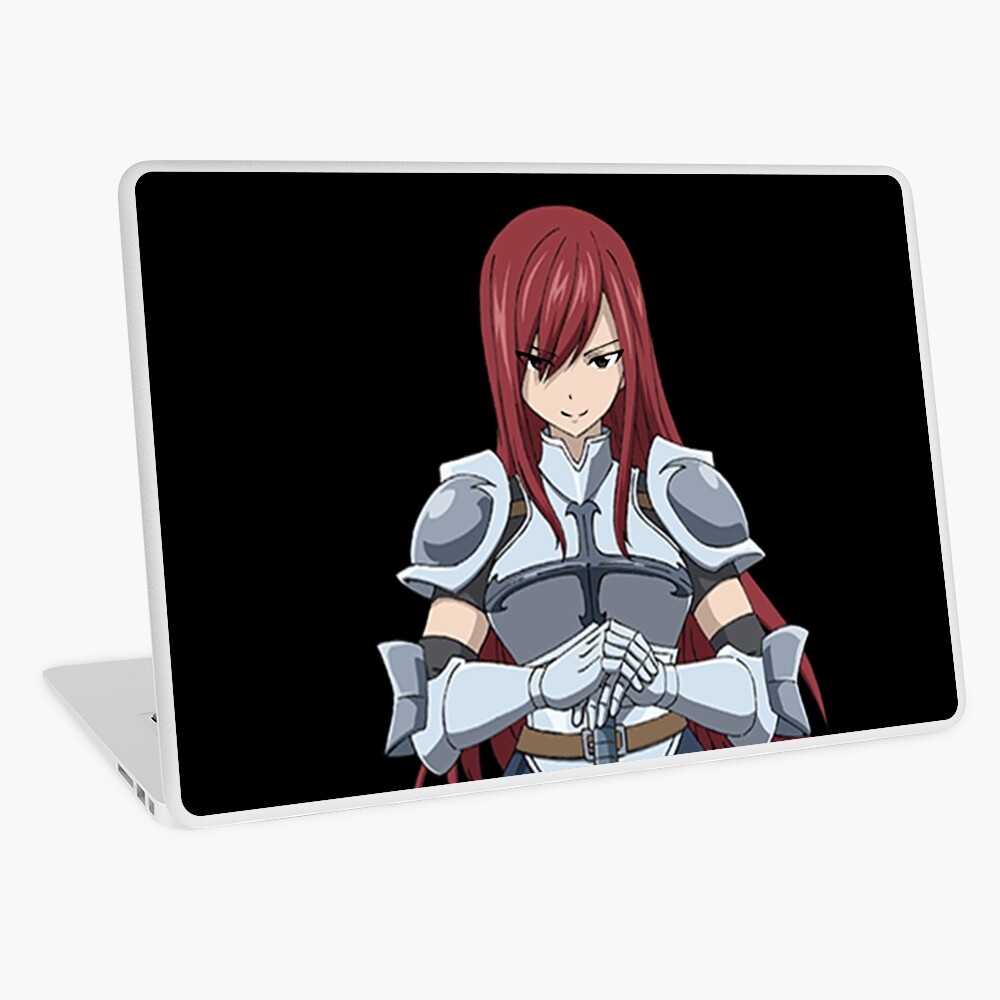 Erza Scarlet Fairy Tail Laptop Skin By Kawaiicrossing Redbubble