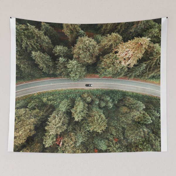 Item preview, winding road aerial view designed and sold by franckreporter.
