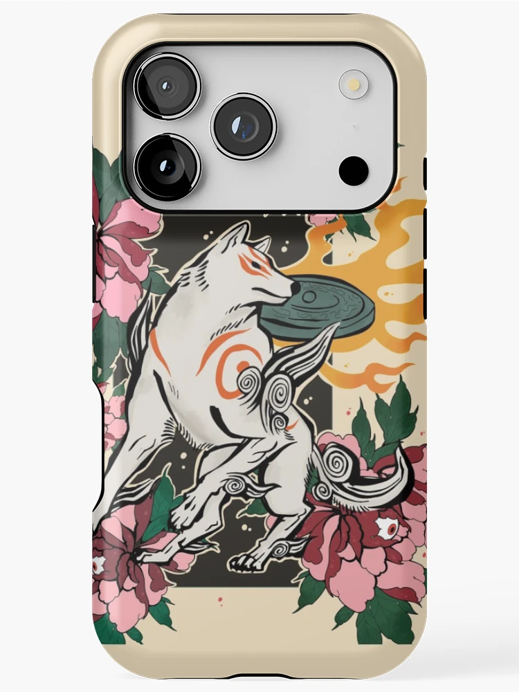 Thumbnail 1 of 4, iPhone Case, Okami Floral designed and sold by Rabbid--Rabbit.
