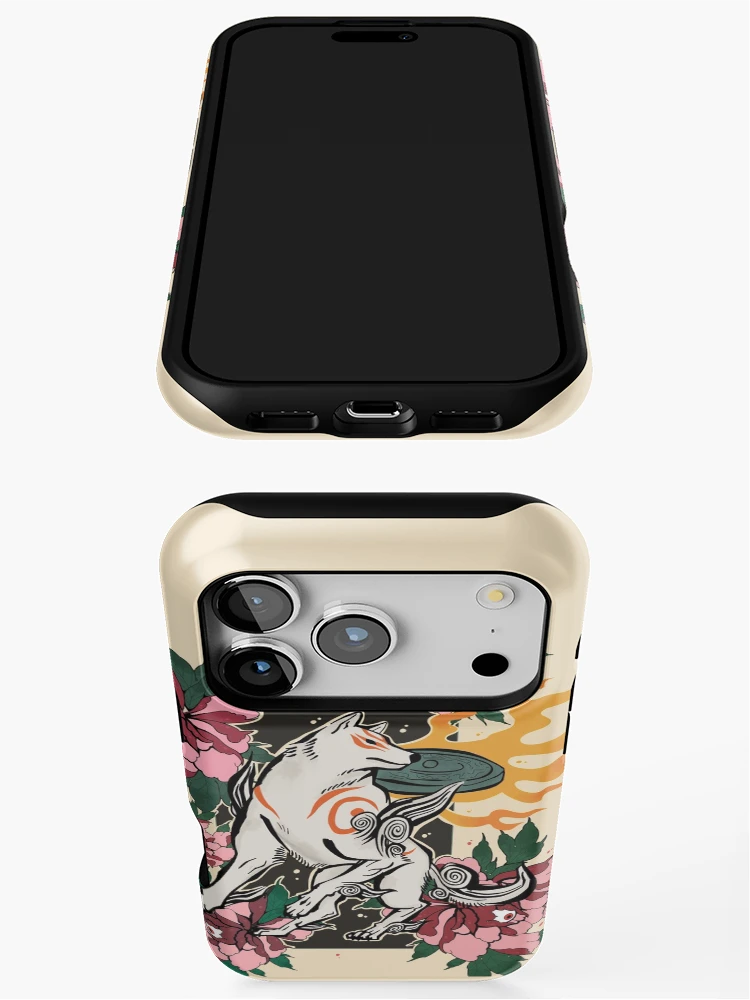 Thumbnail 3 of 4, iPhone Case, Okami Floral designed and sold by Rabbid--Rabbit.