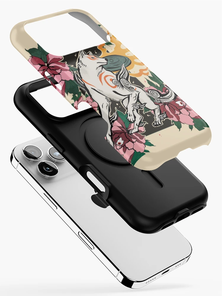 Thumbnail 2 of 4, iPhone Case, Okami Floral designed and sold by Rabbid--Rabbit.