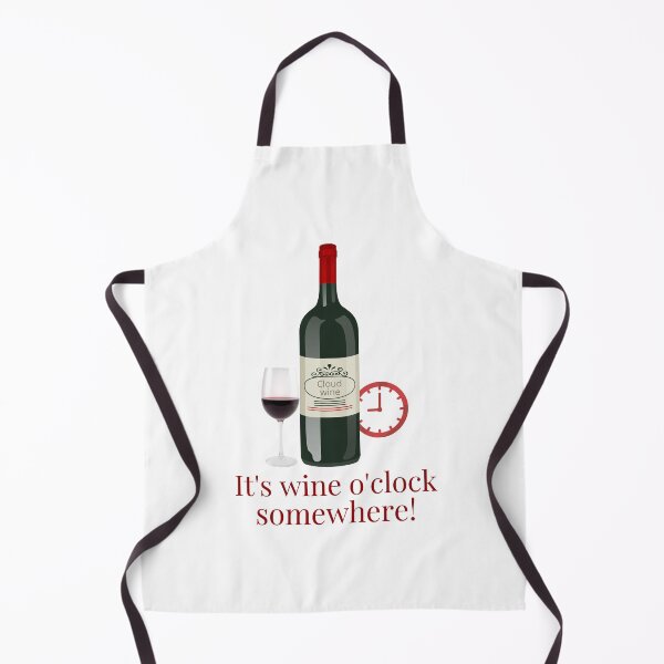 Item preview, Its wine o clock somewhere | Funny wine pun designed and sold by InkItStudio.