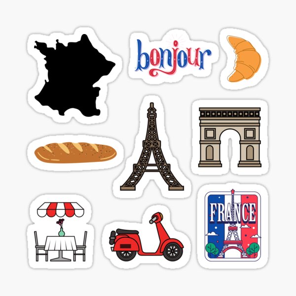 Vive la France! sticker set by @Olooriel on Redbubble, #redbubble #france  #french #sticker #stickers #stick…