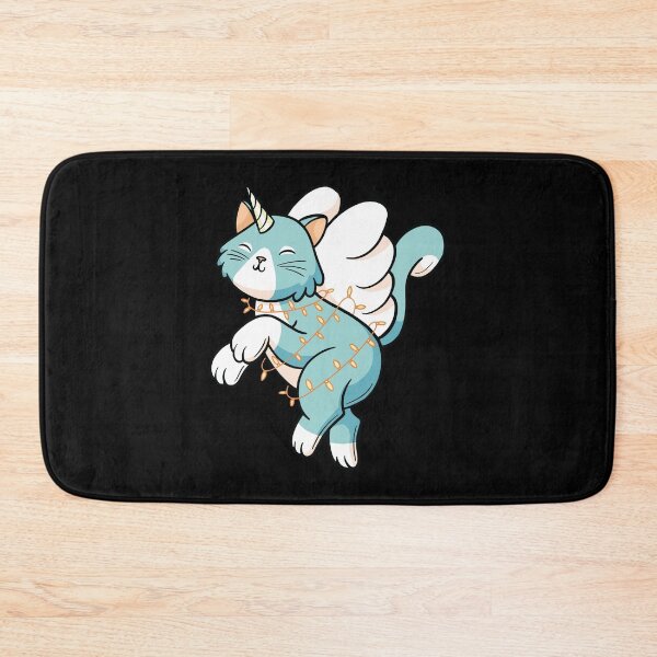 Item preview, Unicorn Cat With Christmas Lights designed and sold by OnepixArt.