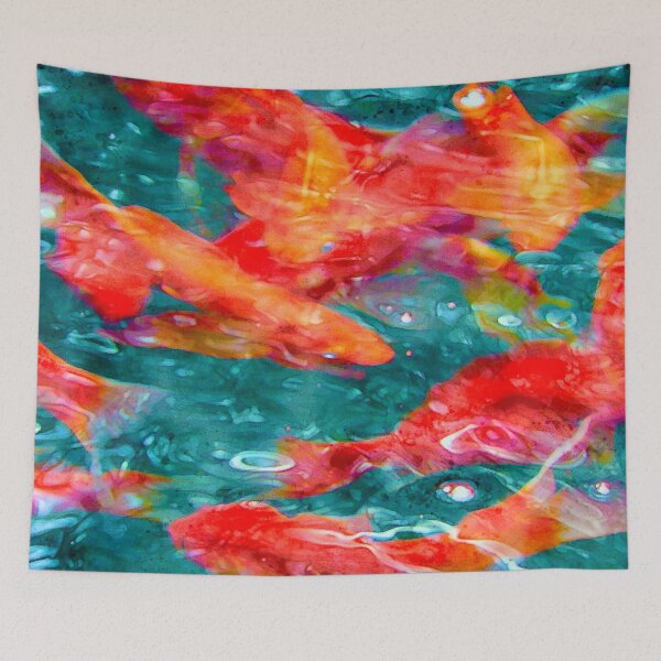 Item preview, Just Under the Surface - A Surreal Koi Pond designed and sold by TheBearandBunny.