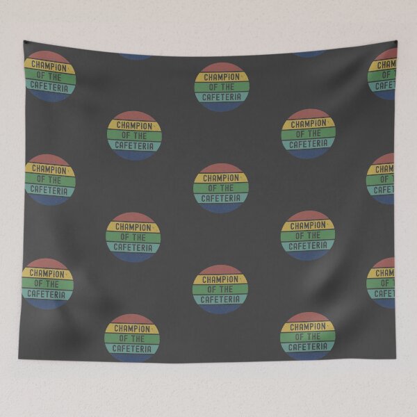 Artikelvorschau, Champion der Cafeteria - Cool Distressed Sunset Novelty Graphic entworfen und verkauft von Dorkification.